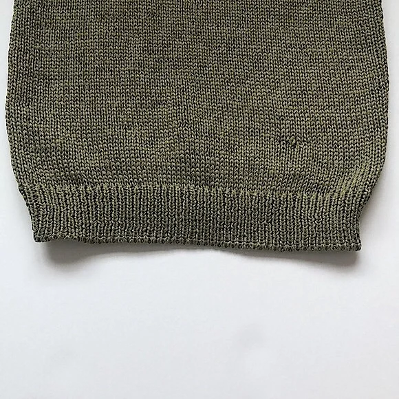 NWOT Damaged Loft Square Neck Sweater Knit Tank Top In Olive Green Size Small - Picture 5 of 13